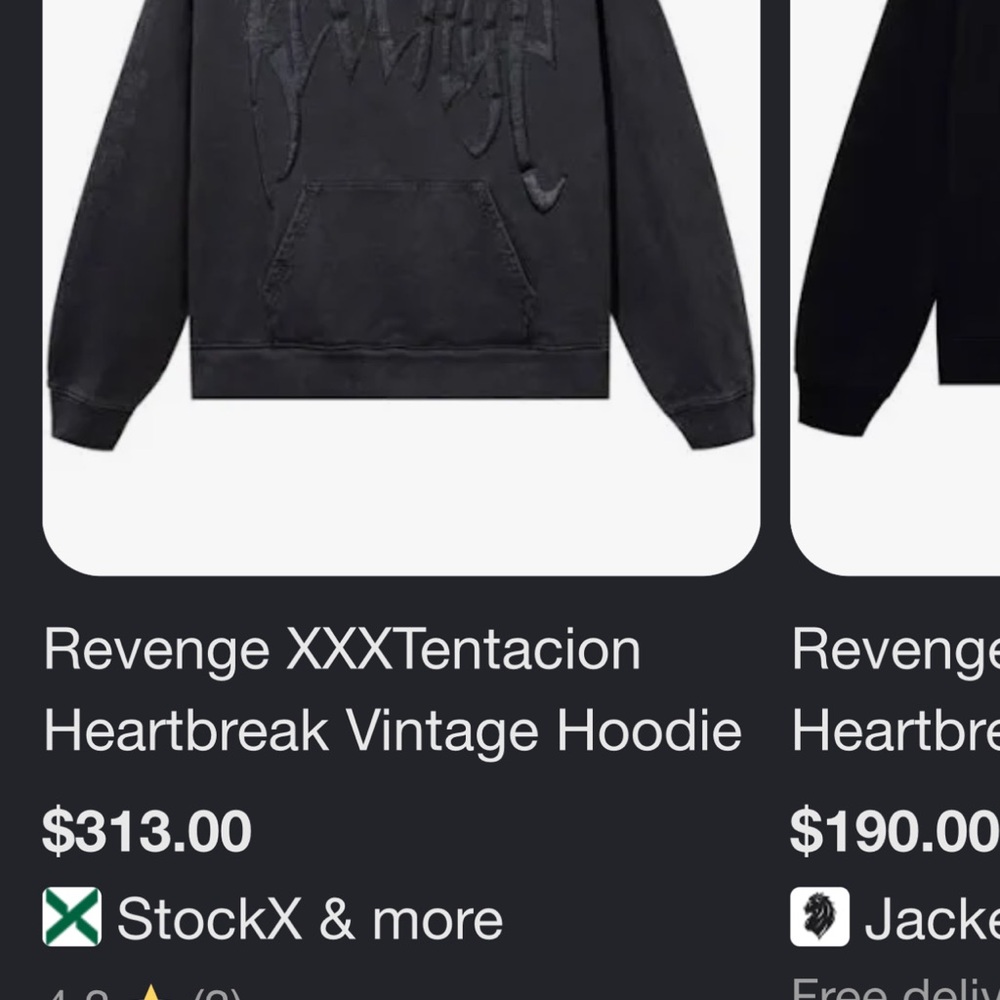 Revenge XXXTENTACION Heartbreak Collab Hoodie - Picture 10 of 10